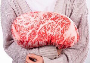 松阪牛 霜降りサーロインが、クッションになりました