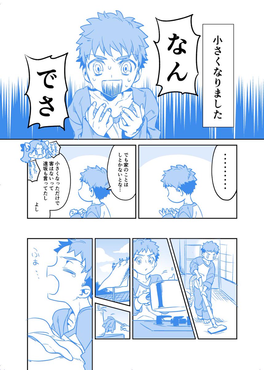 ショタ化士郎＋セイバー 