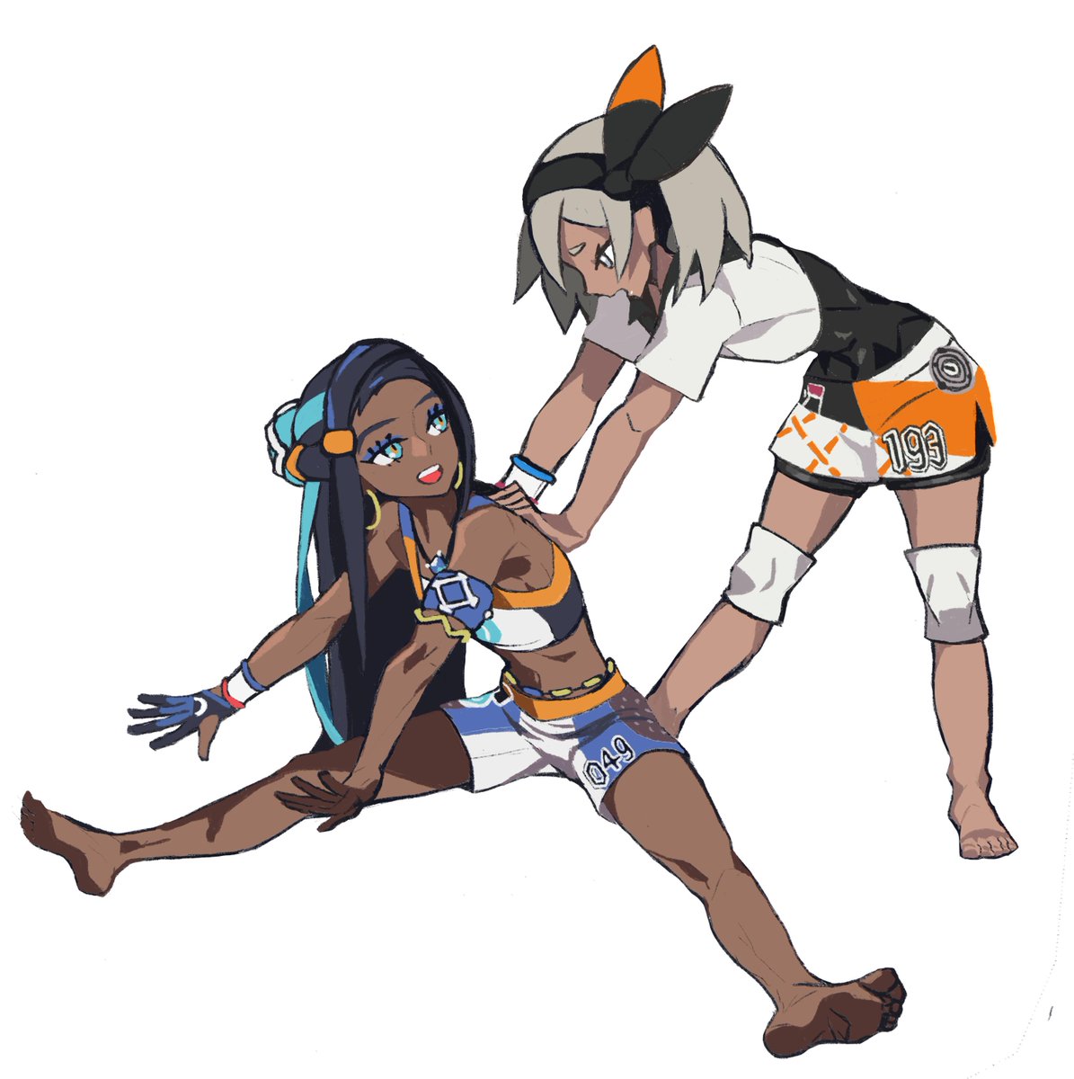 ルリナとサイトウ  #Nessa #Bea #PokemonSwordShield 