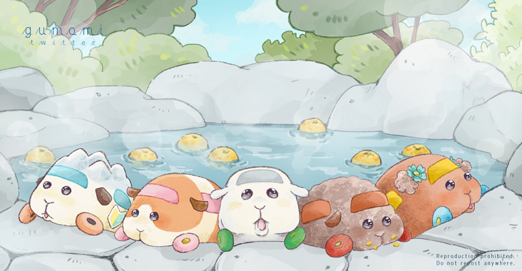 モルカーたちと温泉♨ 