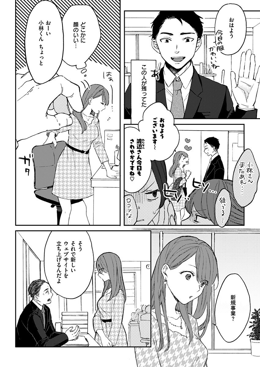 猫かぶりOL×バリタチデザイナーの社会人百合(1/6) 「cigarette kiss」／ヨルモ 