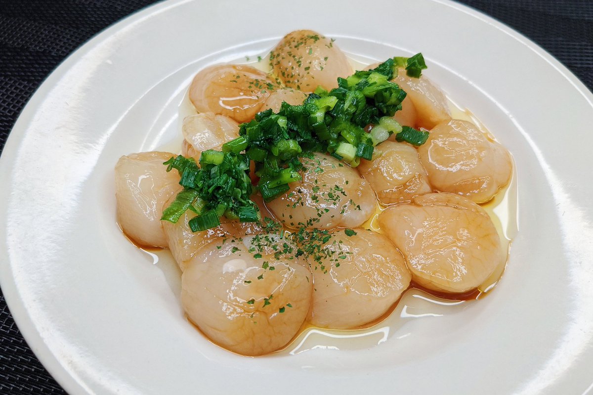   ３分もかからずに激ウマホタテカルパッチョの完成です