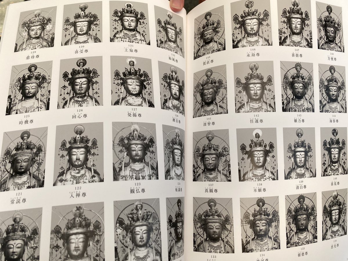 三十三間堂の全ての仏像のご尊顔が見られる本を買ったのだけれど、卒業アルバムでした