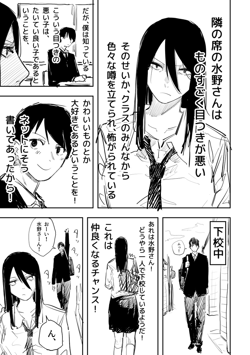 目つき悪い子かわいい子 