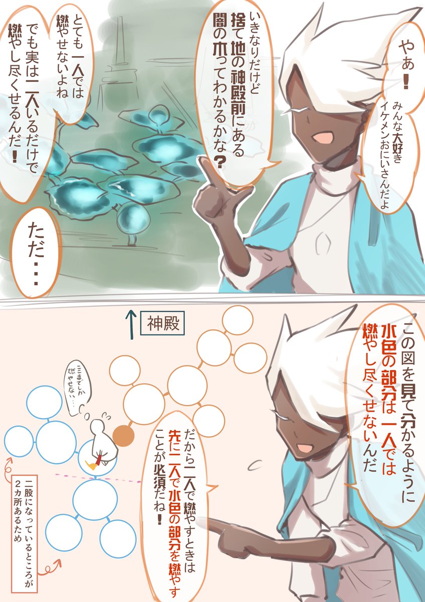 #sky星を紡ぐ子どもたち 既知の方も多いと思うけど 捨て地神殿前の闇の木について 