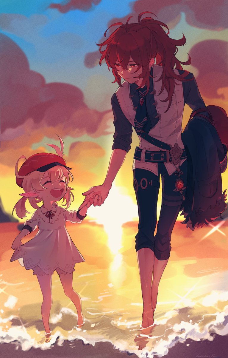 魚とりの後 #原神 