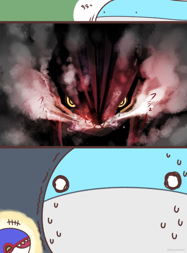 カイオーガより大きいので浮かれたホエルオー 