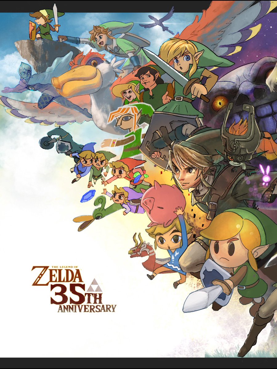 祝!  #zelda35th #ゼルダ35周年 