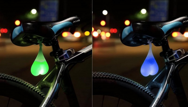 ぶらぶら揺れる♪「ハート型自転車テールライト」発売中！購入⇒ 