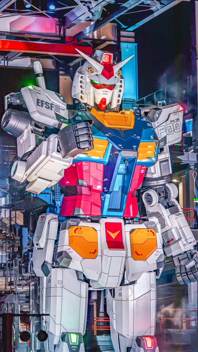 アニメのように撮れたガンダムの写真 