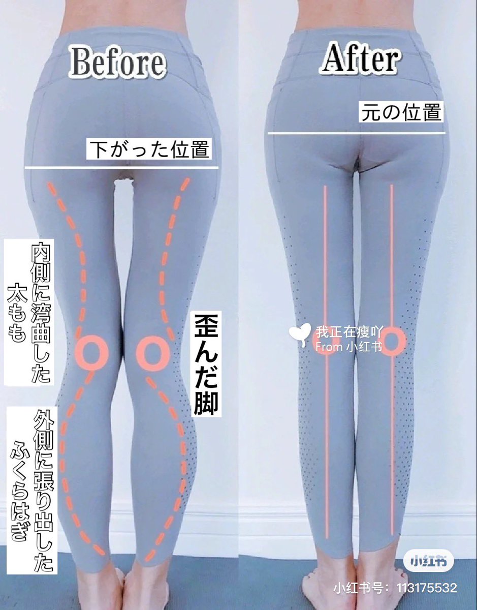 脚の歪みを治すエクササイズ👸🏻❤️  本日は、まっすぐ美脚をつくるストレッチ方法をご紹介💫  日常の動作や歩き方にクセがあり、偏った姿勢でいると、骨盤の広がることでゆがみが生じてしまいます💦  毎日寝る前5分のストレッチでみるみる美脚に✨  まずは2週間試してみてね💡   #紅美女  #ダイエット 