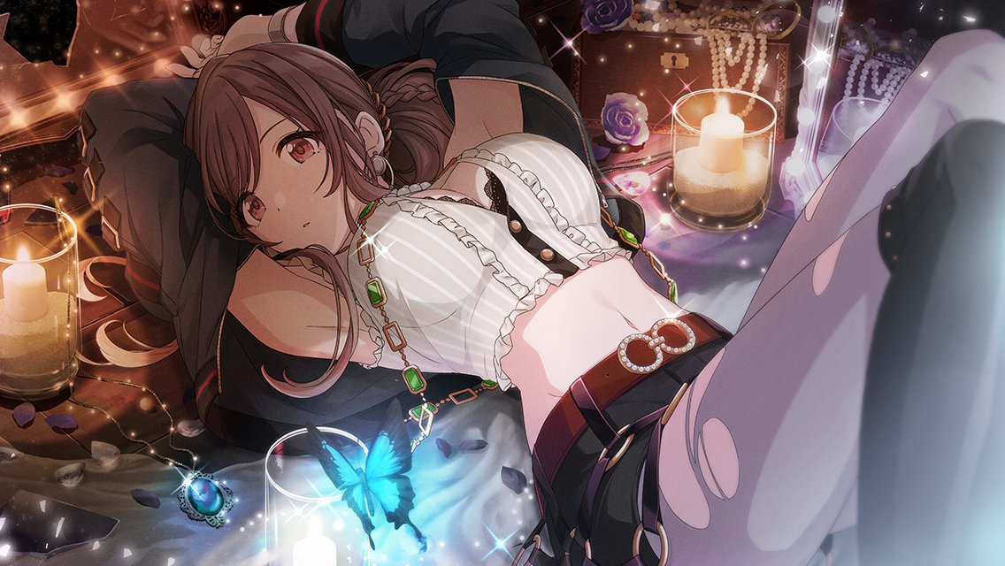 【イベント報酬アイドルのご紹介】 「スプリング・フェスティバル」の報酬アイドル、【は~と♡に火をつけて】月岡 恋鐘さんは、最大まで特訓するとVocalアピール/ごく稀に現在の興味値に関わらず一気に満足させることのできるスキルパネルを解放できますよ~