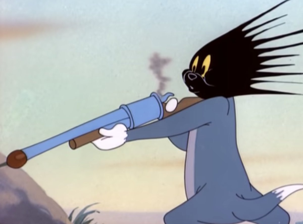 銃が暴発して頭が焼けたトムをつくりました 