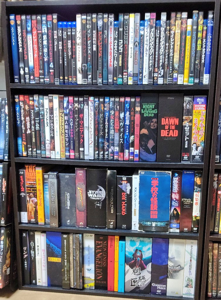 自宅待機中の嫁が「暇だから何か映画のDVD貸して」と部屋に来たけど、観たい作品が無かったのか「あ、やっぱ良いです…」と言って出ていってしまった