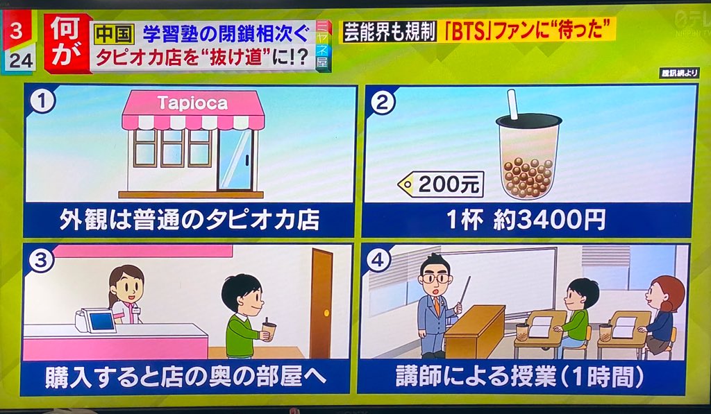中国の学習塾規制の抜け道わろた。裏カジノの入り方じゃん 