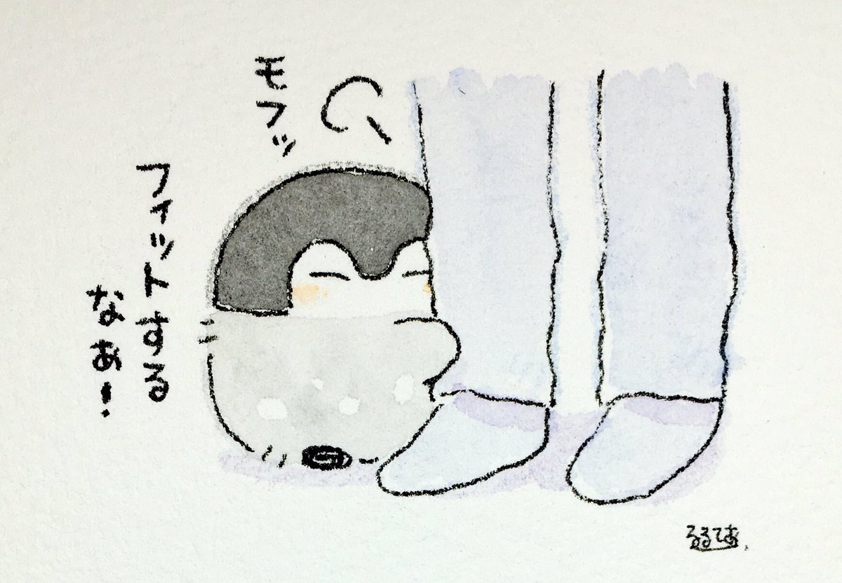 あなたの足元とコウペンちゃん 