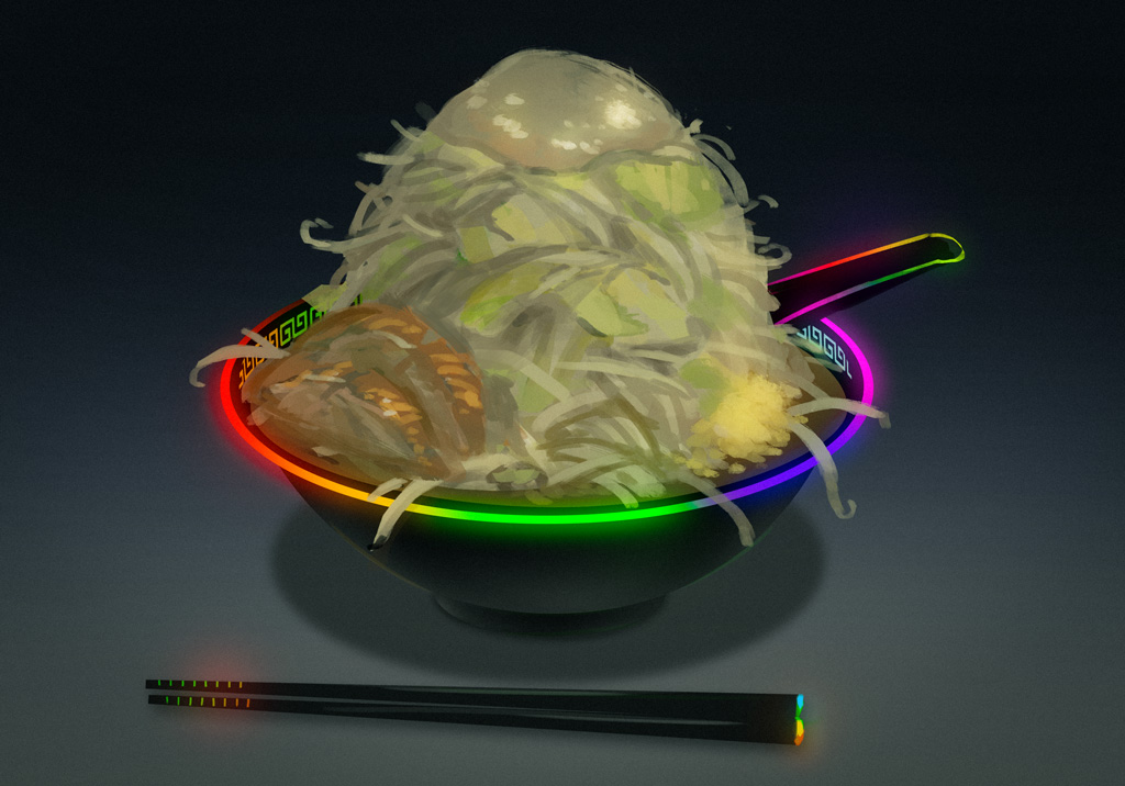 ゲーミングラーメン考えた 