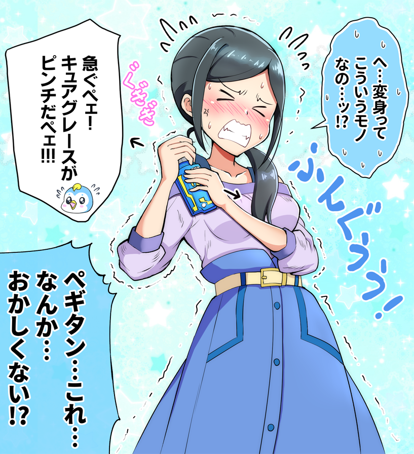 キュアフォンテーヌの変身アイテムがランペイジガトリングプログライズキーだった時の沢泉ちゆです