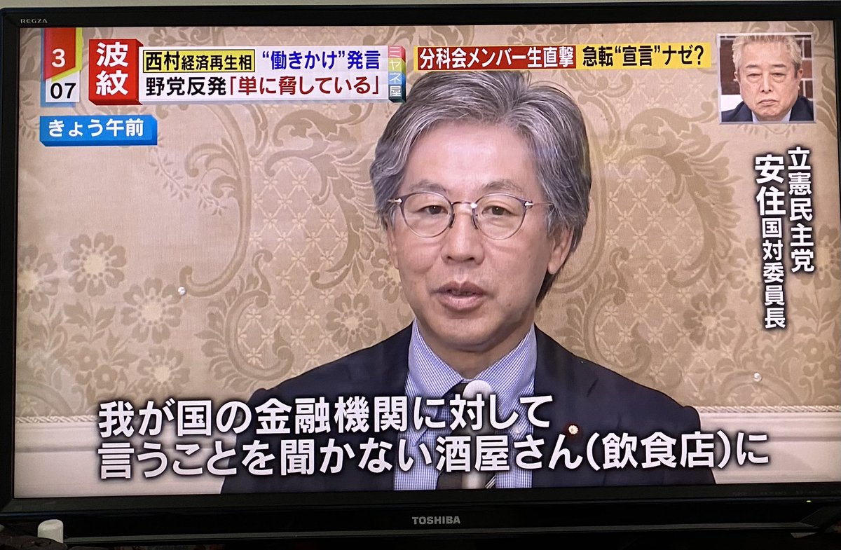 これが民主主義社会における、まともな見解です。 