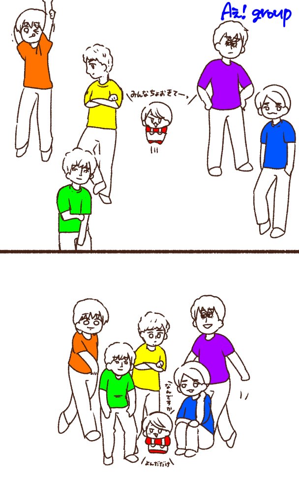 TravisJapanとジャニーズWESTとAぇ! groupの違い  ※前描いたのをリメイクしたり追加したやつです 