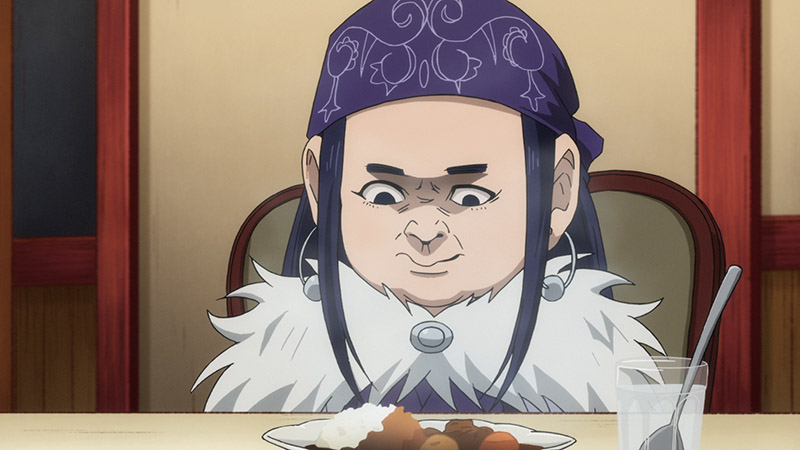 本日8月31日は野菜🥕の日ですッ!! TVアニメ『ゴールデンカムイ』第十一話に登場する、野菜もたっぷりなエゾジカ肉のライスカレー🍛 そのライスカレーを初めて食すアシ(リ)パさんの模様をお届けします