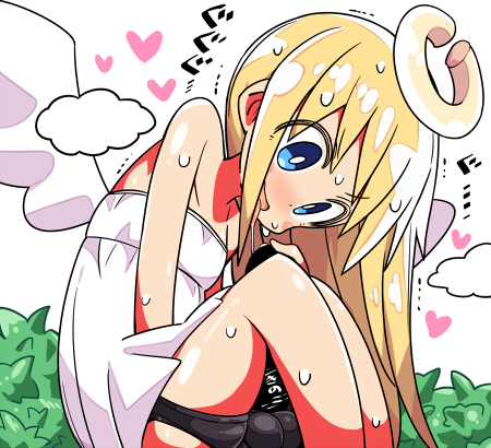 届きそうで届かない30cmおち●ぽ天使ちゃん