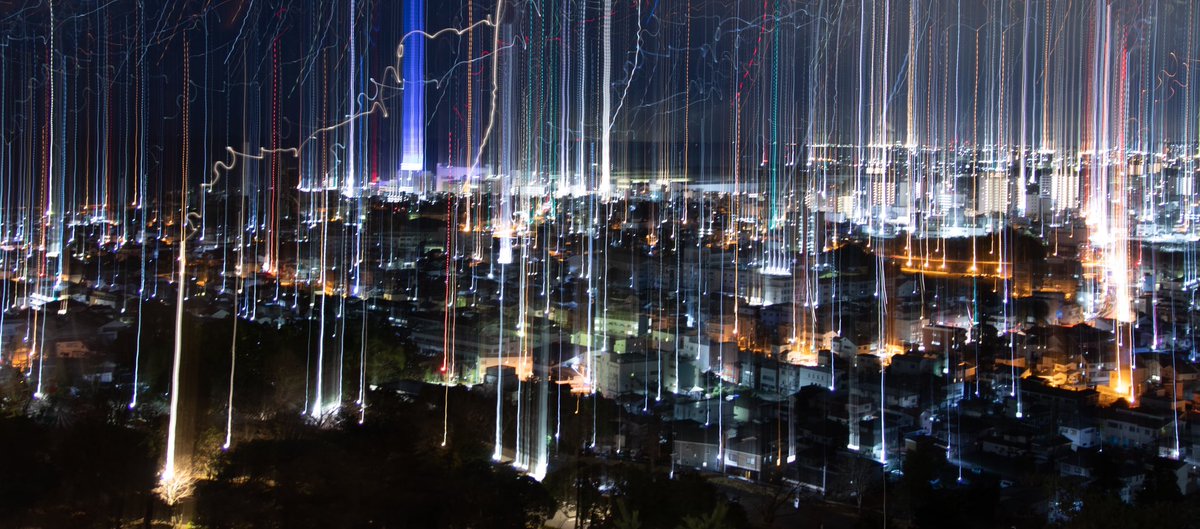 夜景撮影中に三脚倒してしまった時のやつ 
