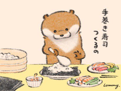 ちゃんと巻けるの。 #カワウソ 