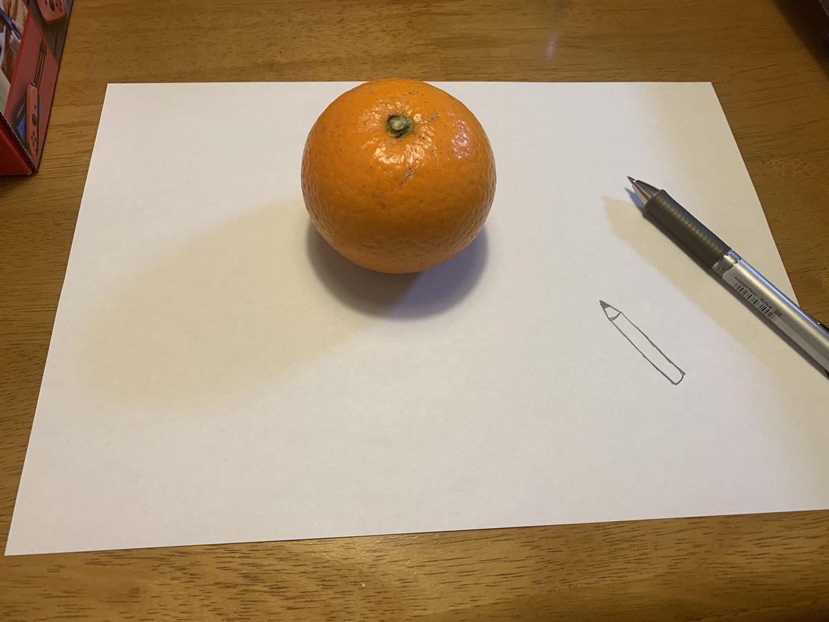 鉛筆を描きました 