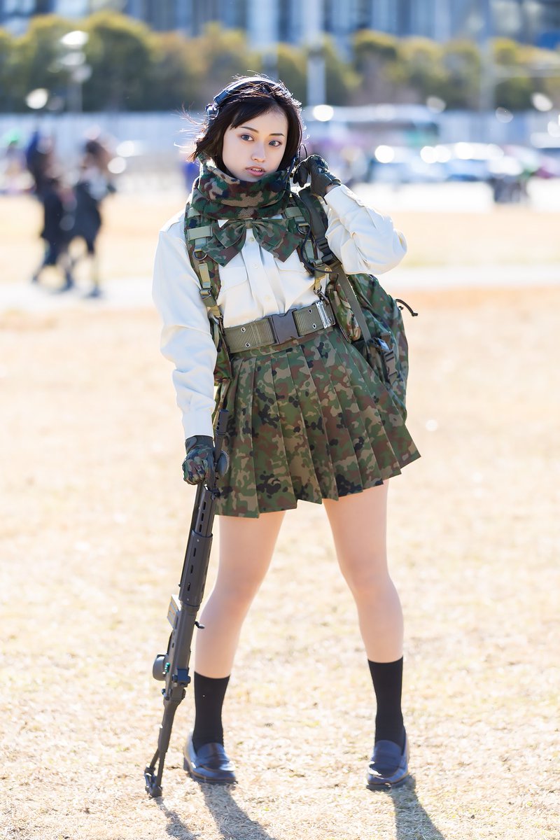 元自衛官がJKのコスプレをするとこうなる(冬ver)  #C97コスプレ #武装JK 