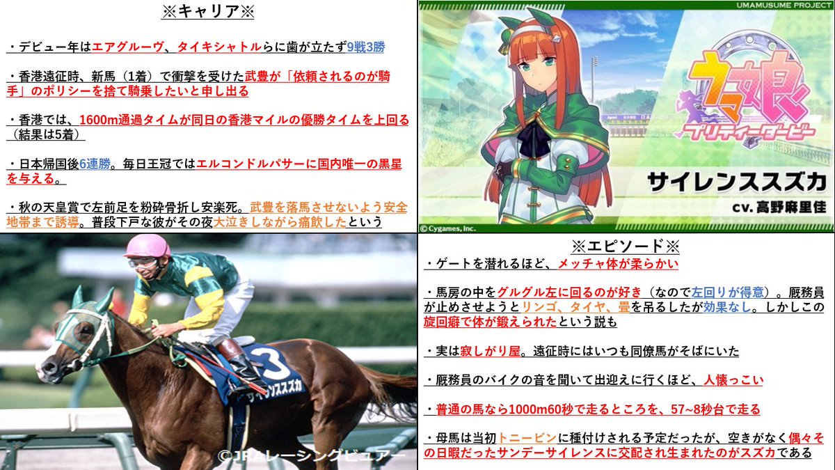 本日は、#サイレンススズカ のお誕生日です🎂 「速さは、自由か孤独か