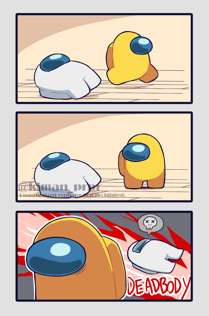 パニックになるクルー　#あもんぐあーす 