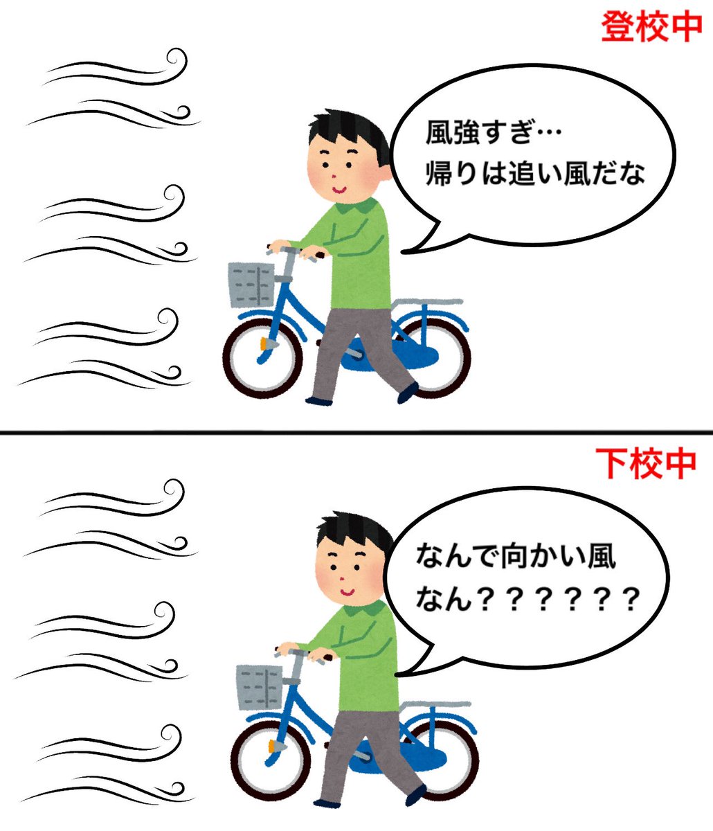 自転車通学あるあるです 