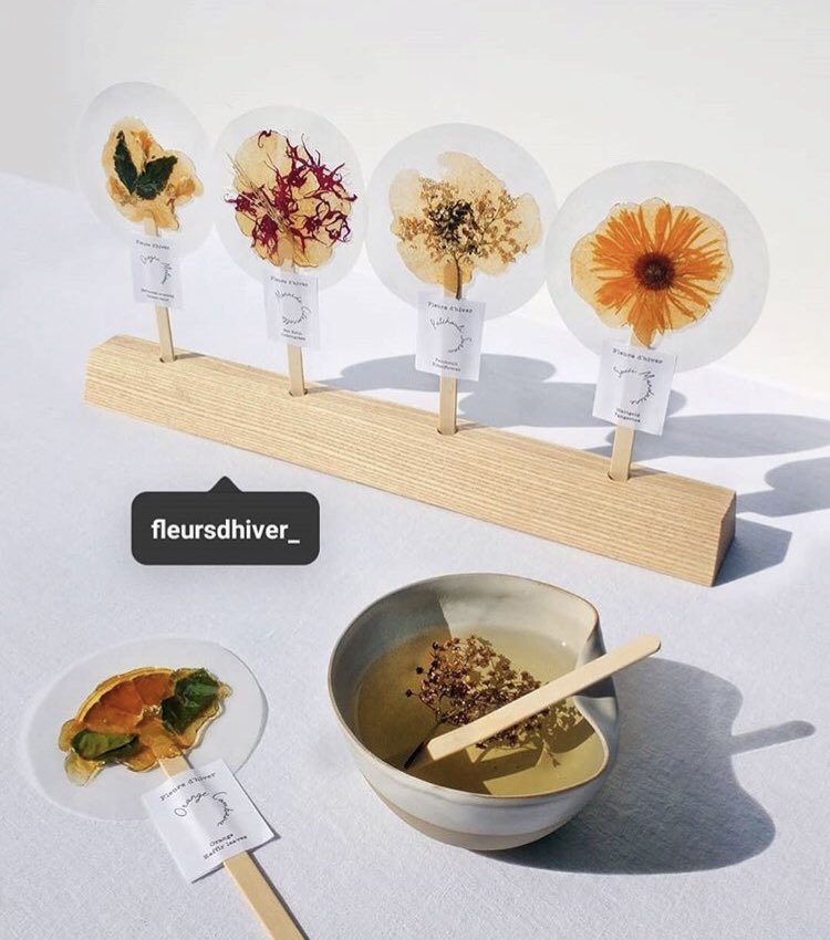 お湯に溶かすとハーブティーになる、なんて素敵 