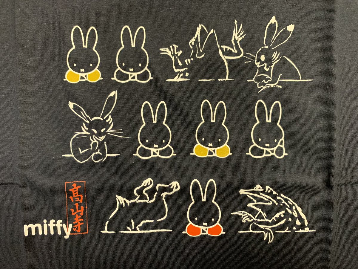 上野駅のecuteに臨時でミッフィーSHOPができてて、そこに「鳥獣戯画勢と合コンしたら失敗だったので塩対応するミッフィー」みたいなTシャツが売ってて、買わざるを得ないという気持ちになった 