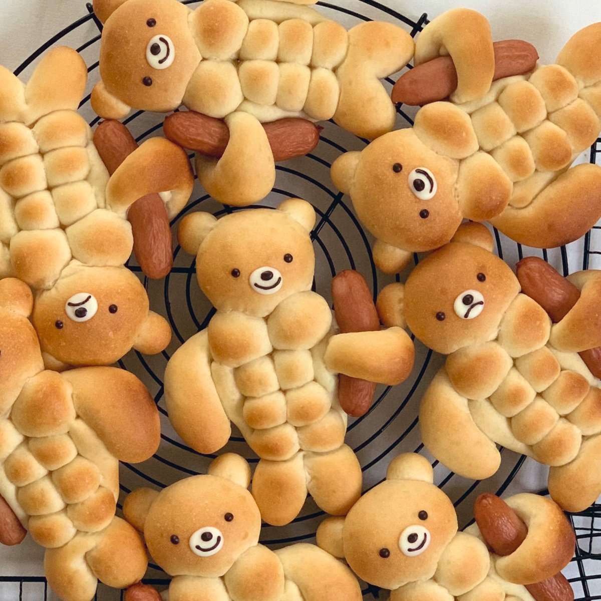 ここの所ずっと、 筋肉くまパンのレシピ作りに励んでいたのですが、ついに完成の予感