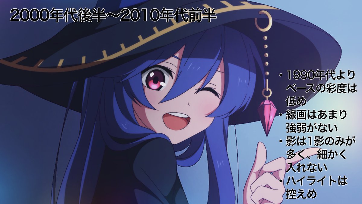 アニメ塗りの変遷(メモ) 