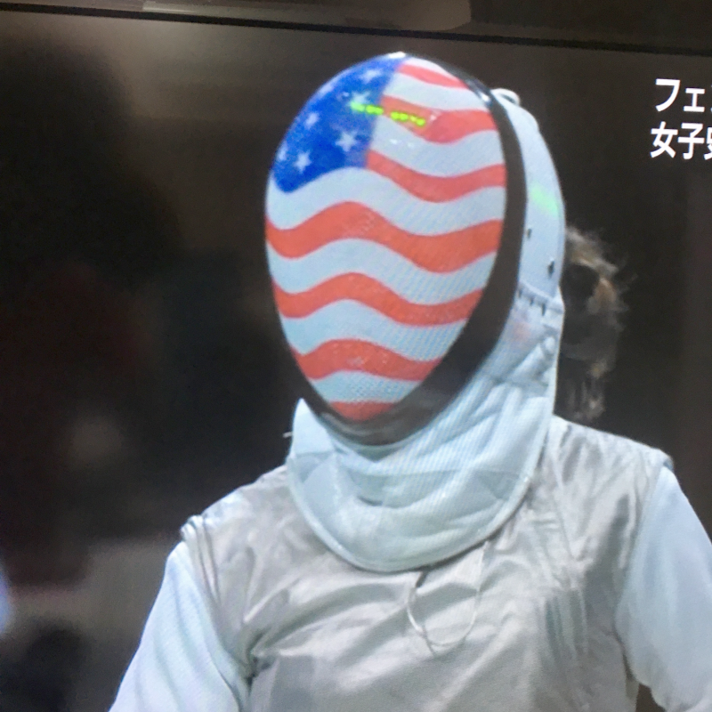 フェンシングのアメリカ選手。超人感あるぁ、、 
