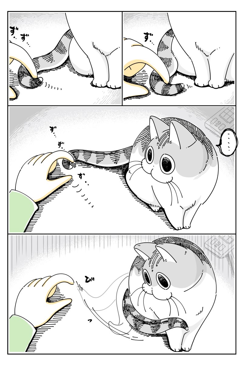 しっぽを真っ直ぐにしたい  