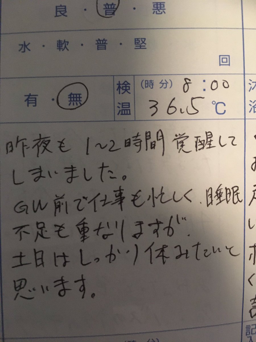 この旦那が書いてくれた園の連絡帳何回見てもウケるわ