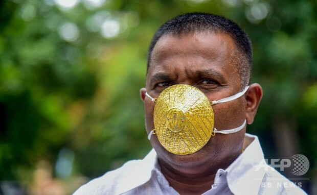 【重さ60g】インドの男性、コロナ対策に金のマスク注文 約43万円を支払って注文