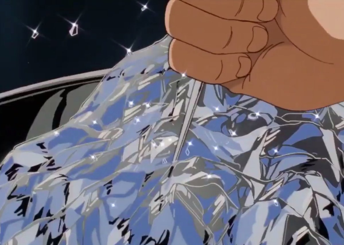 そういや美味しんぼの「真夏の氷」の回に出てくるセル描きの氷の描き込みが狂気じみてすごいんだよなぁ