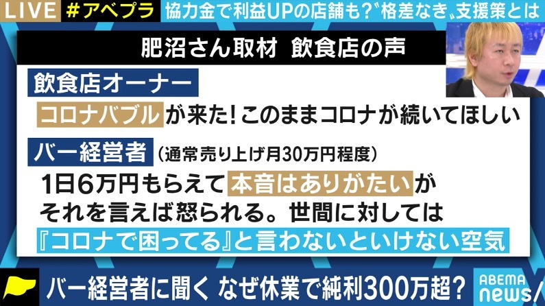 飲食店の実態、コロナ協力金バブルで車2台と100万円時計買った話、自分の知人にも協力金と持続化給付金で蘇ったから飲みに行こうとか騒いでるバカがいた 