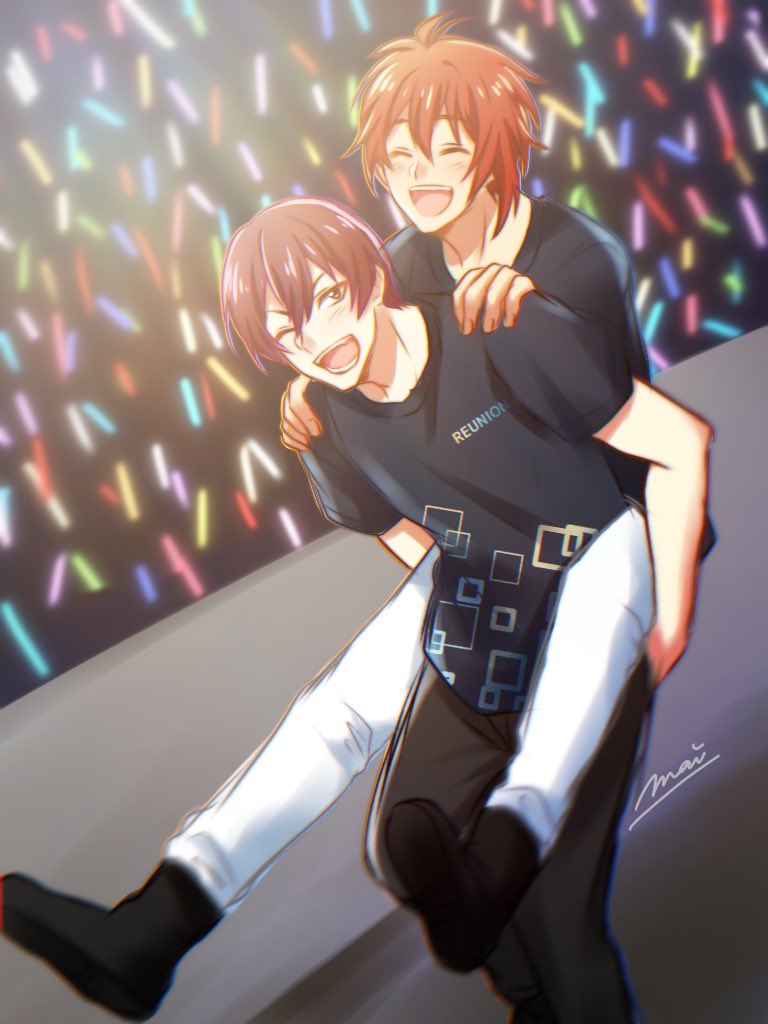 【ナナライ2nd 2日目ライビュレポ】  アンコールのところでトウマが陸をおんぶしてた  #ナナライ #REUNION 