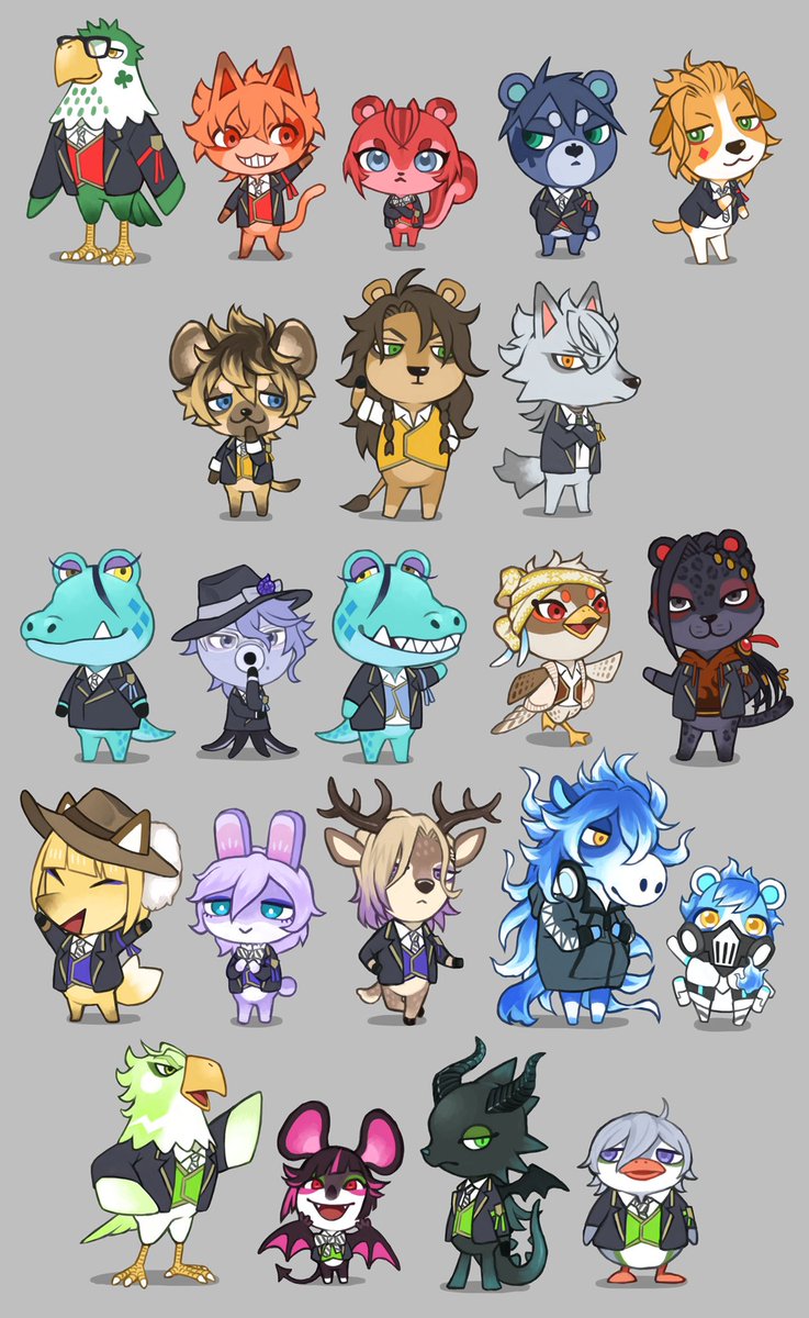 ツイステの森🌳 島に呼ぶならどの子かな。  #ツイステ 