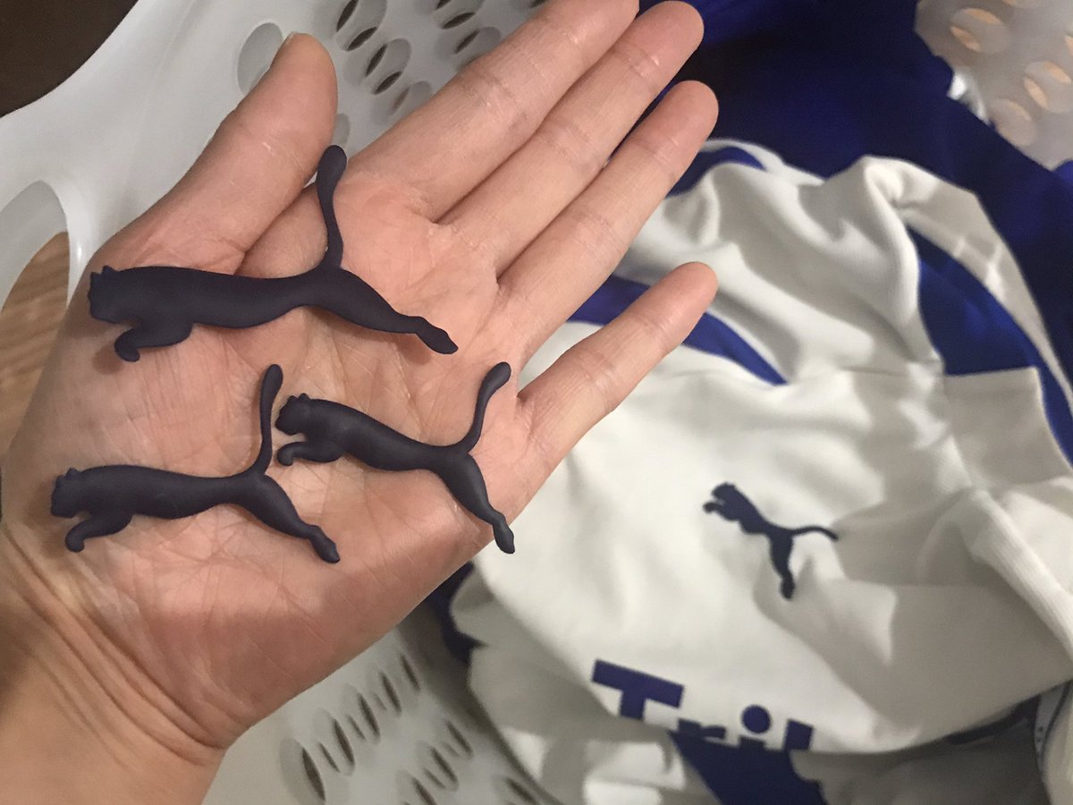 🇮🇩から帰ってきた夫のスポーツウェア洗ったらプーマが3匹洗濯機内に脱走してた