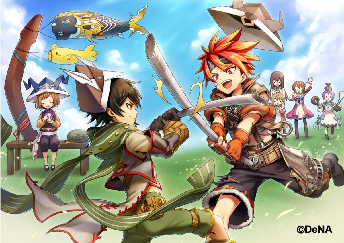 デザイナーさんより、「#こどもの日 」をテーマにした特別なアートが届きましたよ🎨✨メギドの皆さん、とっても楽しそうです(*´ω｀*)   #メギド #メギド72 