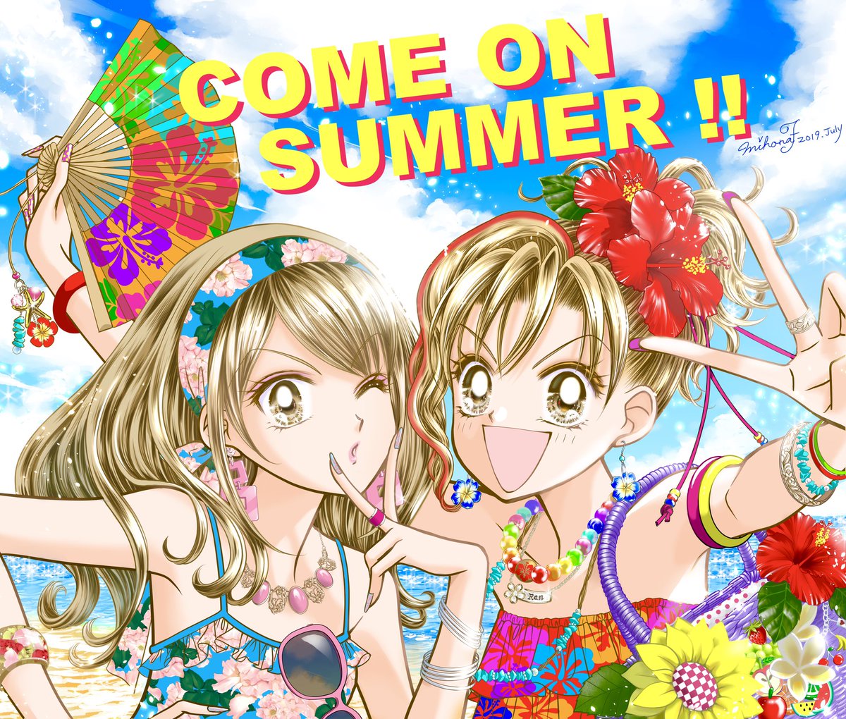 夏よ来ーーーーーーい‼️✨‼️✨‼️✨‼️✨‼️✨‼️✨‼️✨‼️✨‼️ 💖  #寿蘭 #本多マミ #GALS 