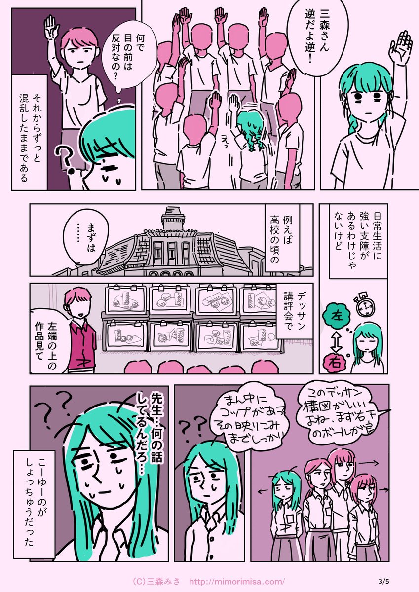 この前、左右盲について呟いたら意外と知らなかった人がいたので