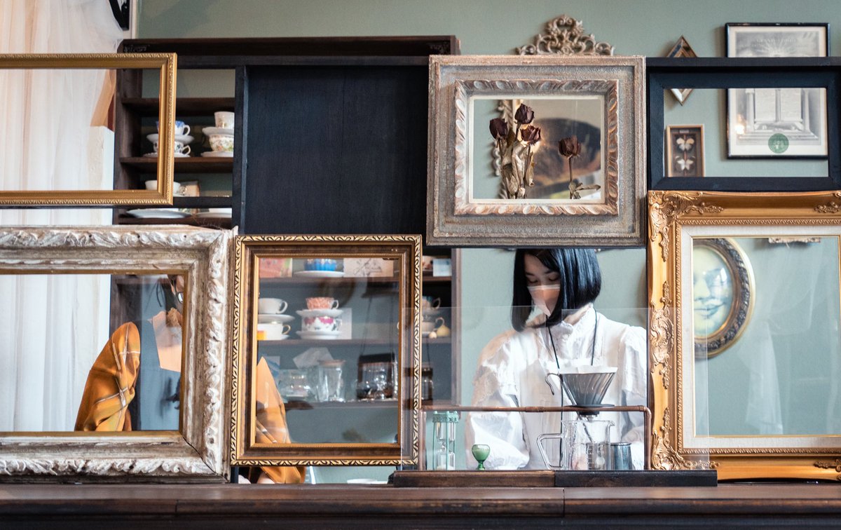 地元のカフェが最高でした。 